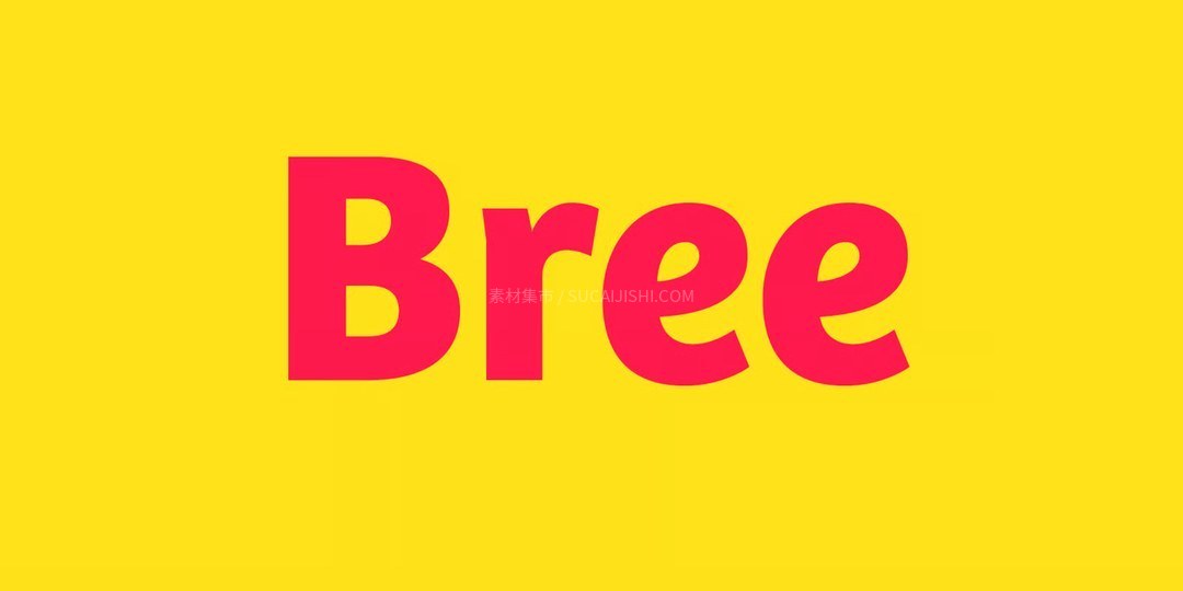 Bree多语言超级可变字体家族